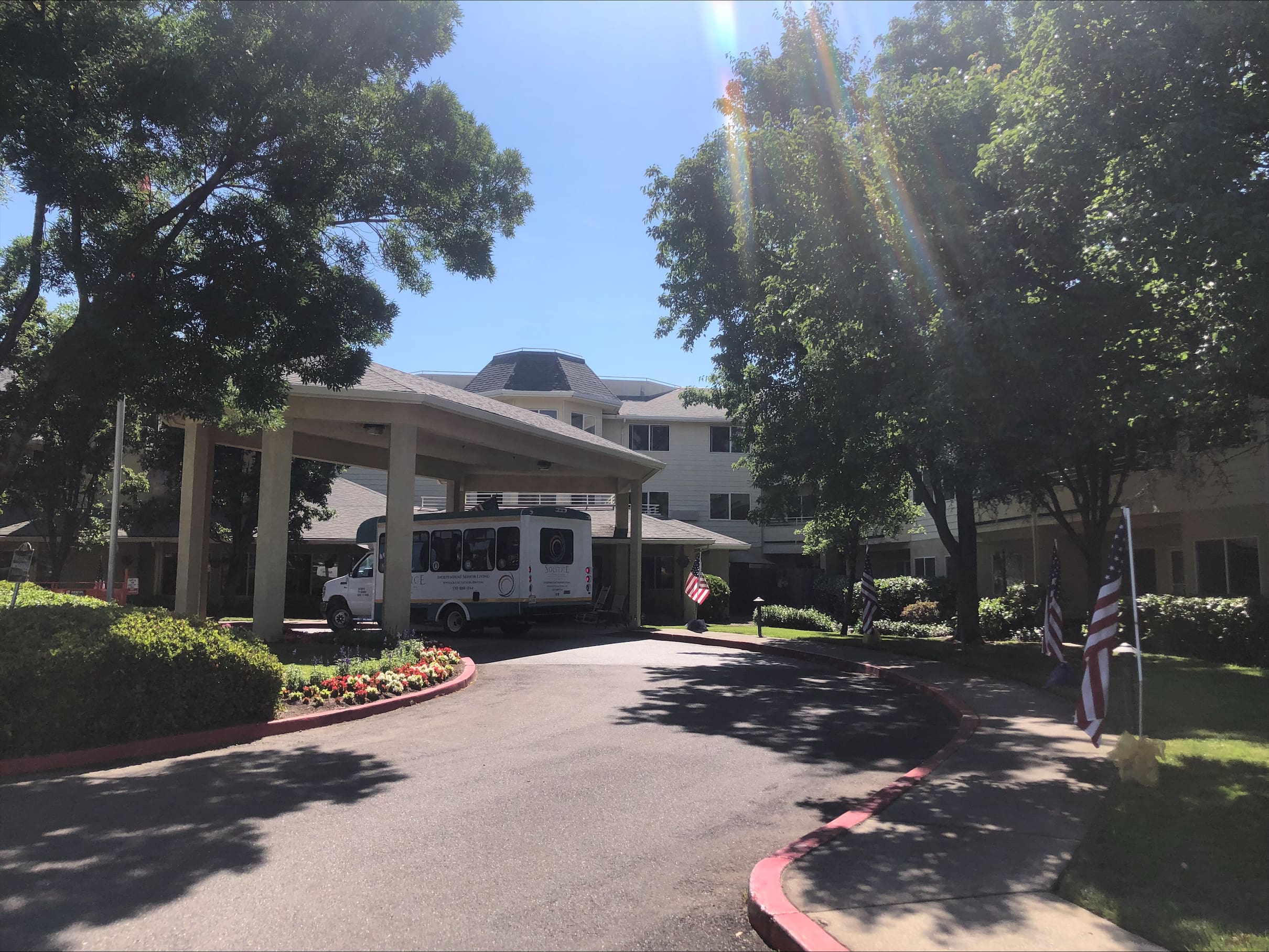 flag day front entrance3