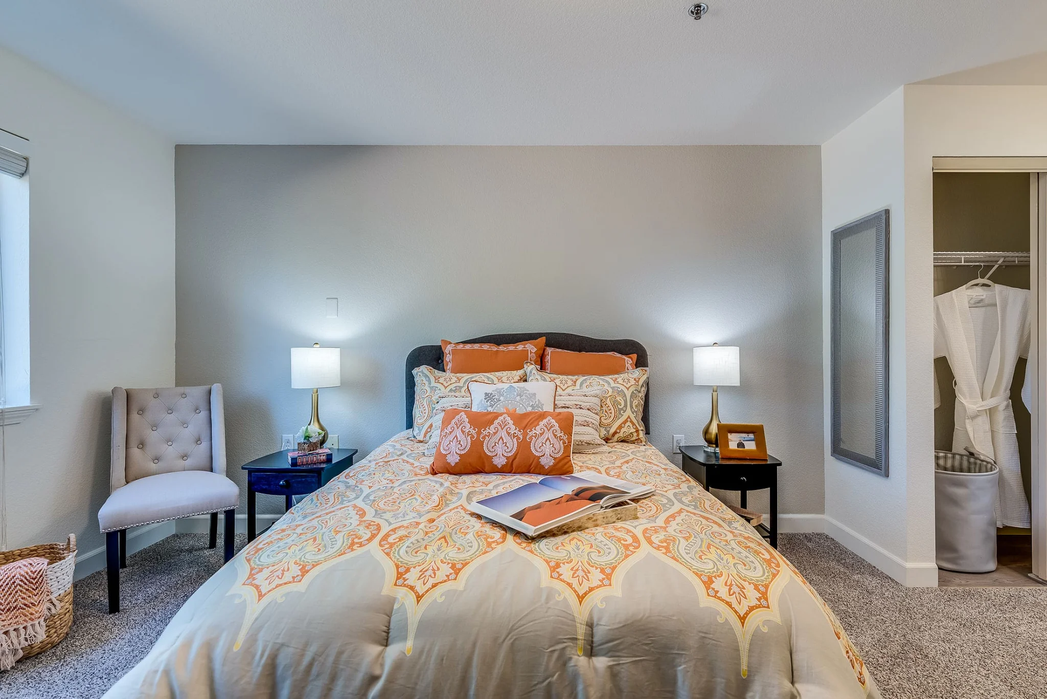 Two bedroom apartment master bedroom Auburn